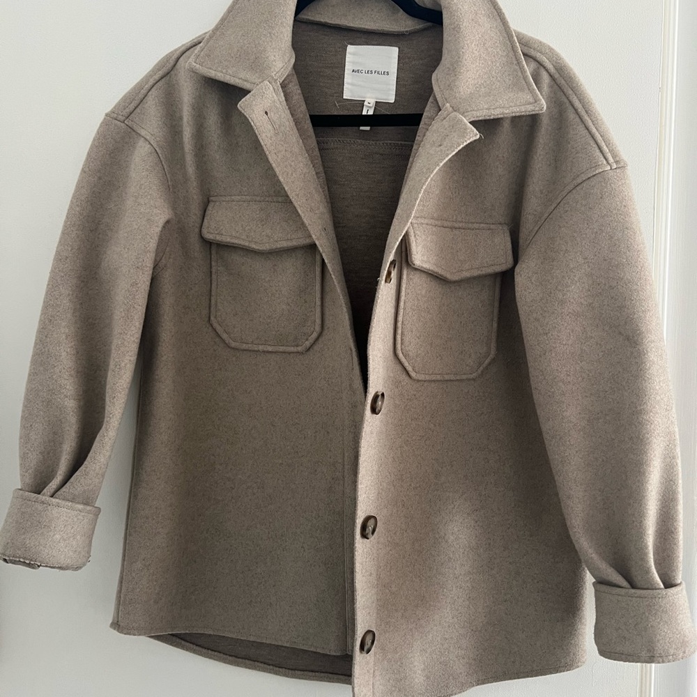 Womens brown shacket